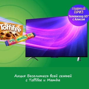 Акция «Веселитесь всей семьей с Toffifee и Mamba»