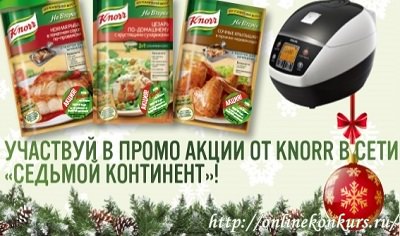 Новогодняя акция Knorr